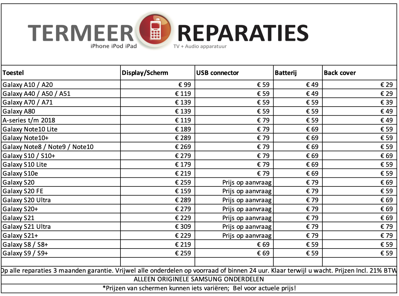 Termeer_Reparaties_Samsun_Galaxy